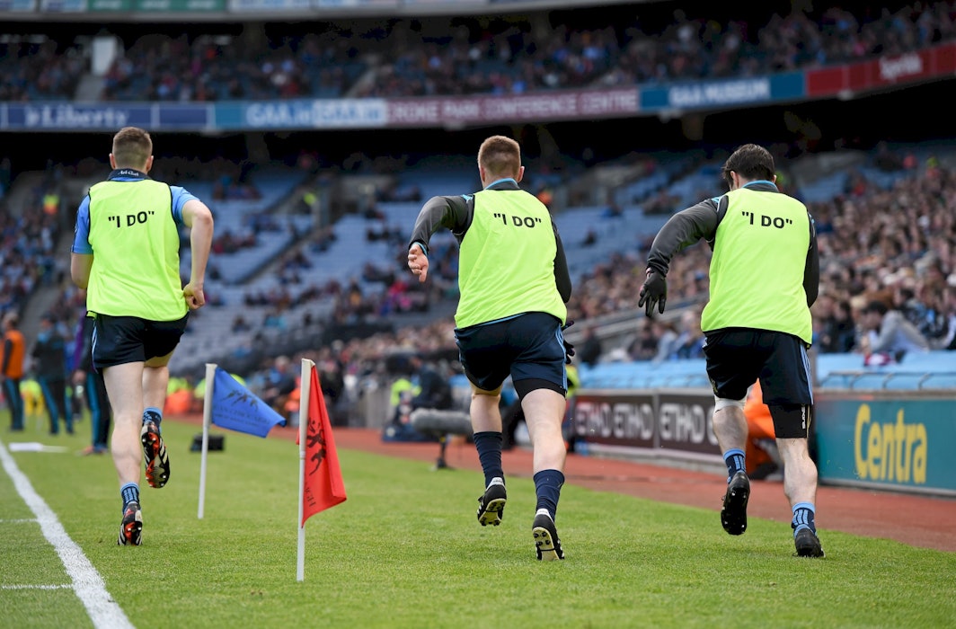 Dublin Hurlers & Footballers promote the “I DO” Campaign in Croke Park