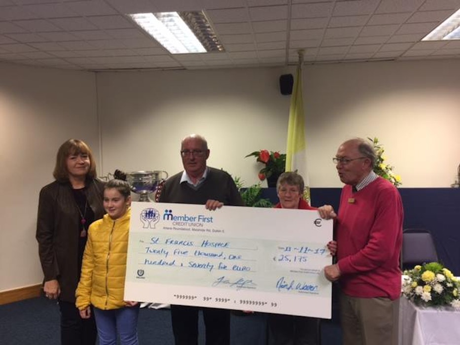 County Board present fundraising cheque to St Francis Hospice