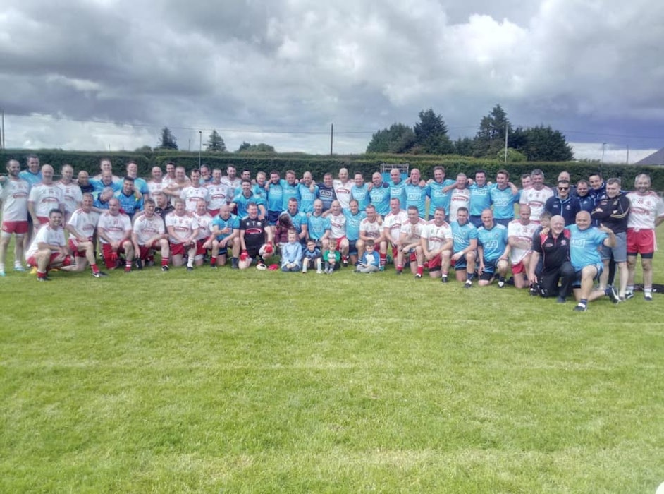 Masters footballers draw with Tyrone