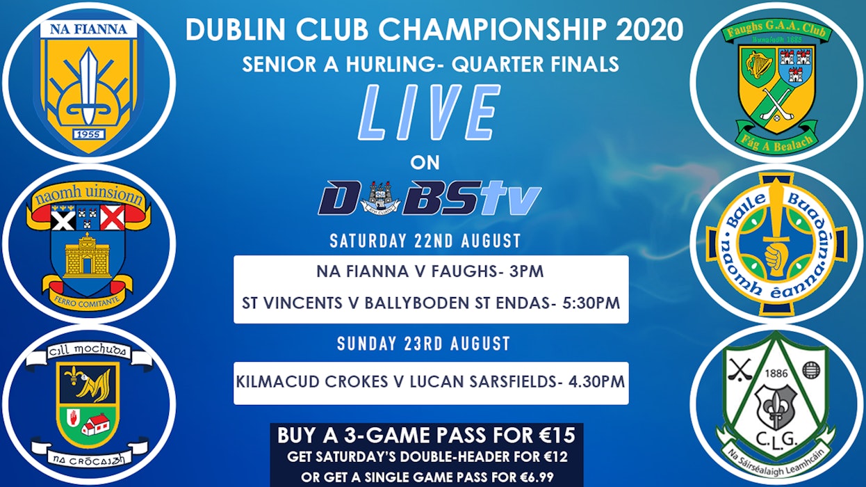 Dubs TV Live Streams- Dublin Senior A Hurling Quarter Finals