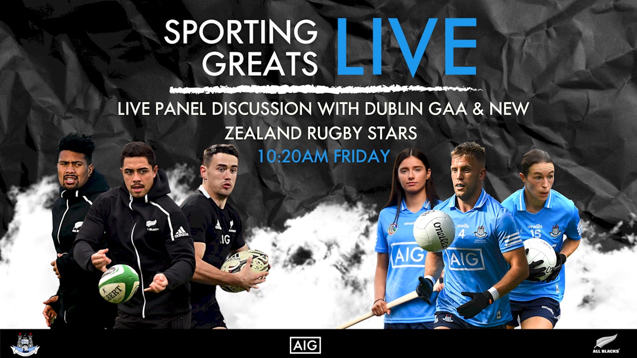 AIG- Sporting Greats Live Panel Discussion With Dublin GAA & All Blacks Stars