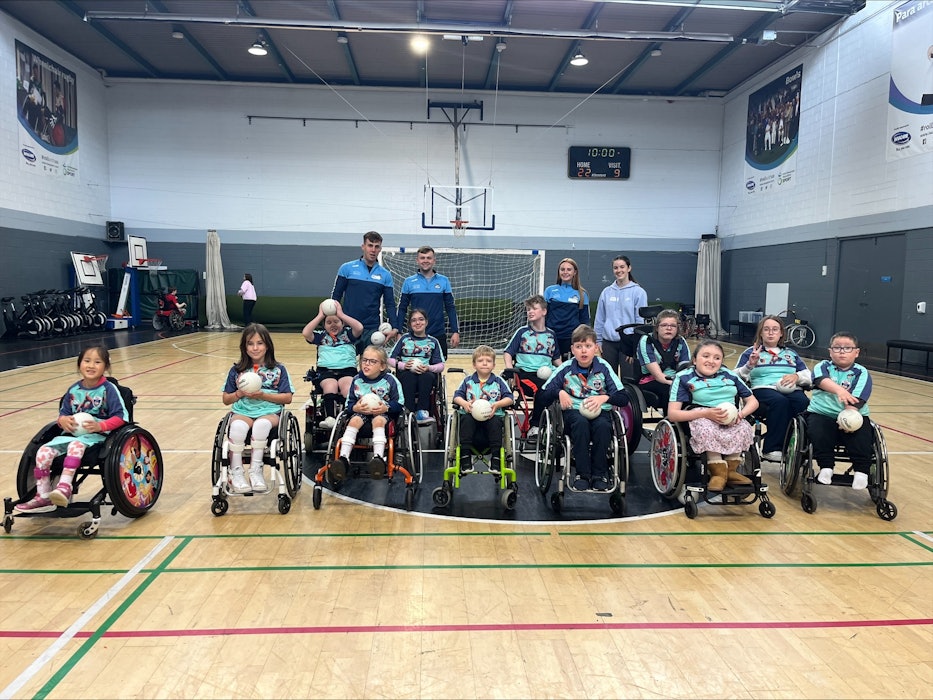 Dublin GAA Coaching and Games Department visit the Irish Wheelchair Association